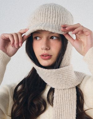밸런스 니트 캡 머플러 (3 Colors)