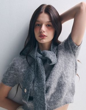 미니멀 로그 울 머플러 (7 Colors)