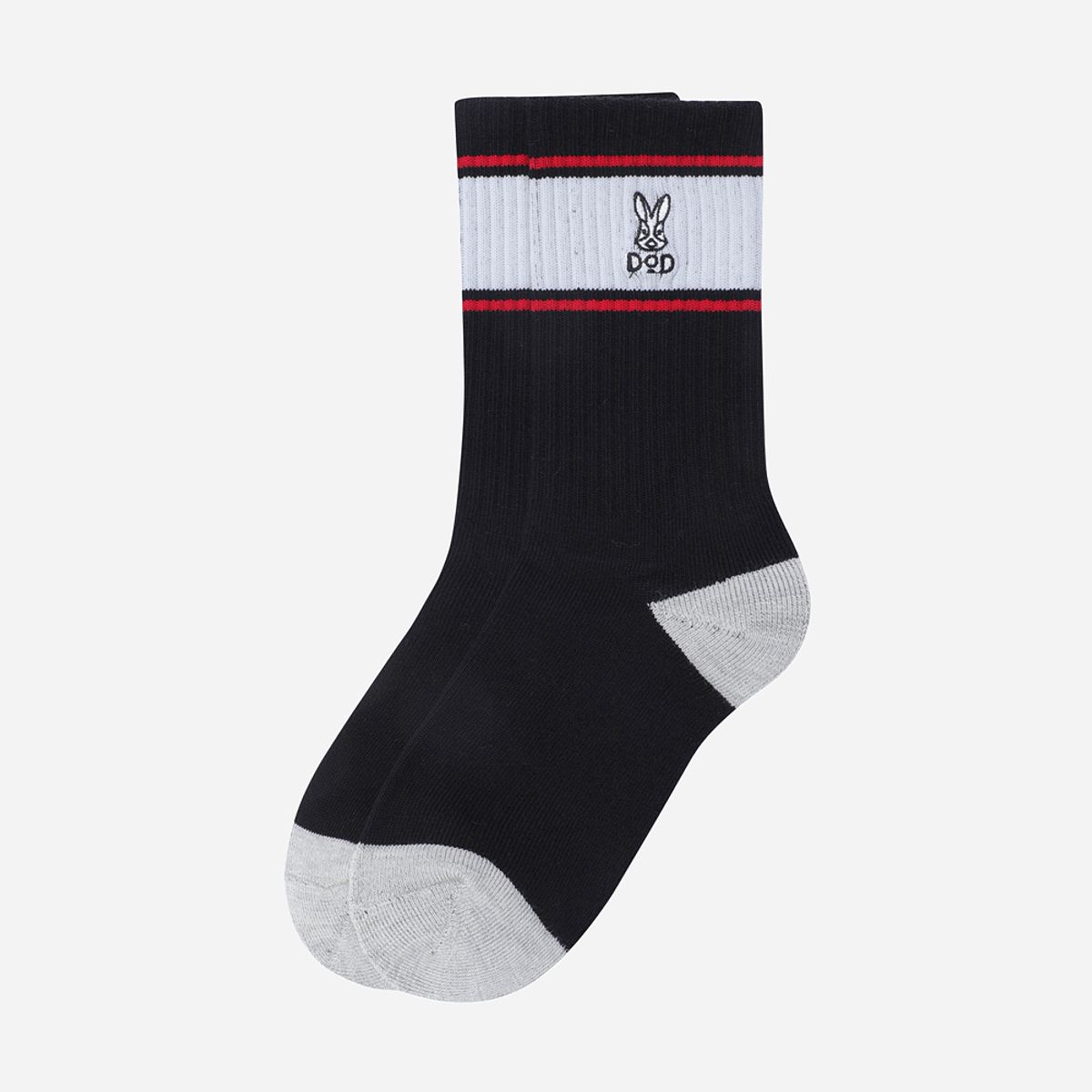디오디(DOD) 스트라이프 울 삭스(BLACK)