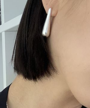 [925실버] 빅 불렛 이어링