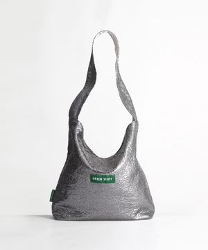 심풀 쇼퍼백 62 윤슬 텍스쳐 - titanium silver