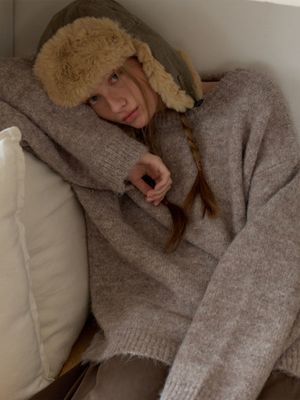 Vert overfit knit (cappuccino)