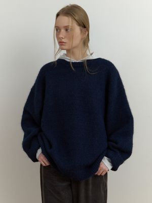 Vert overfit knit (navy)