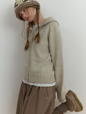Neive hoodie knit (oatmeal)