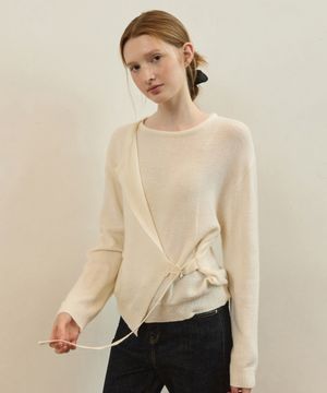 Bouckle lap modern knit - ivory