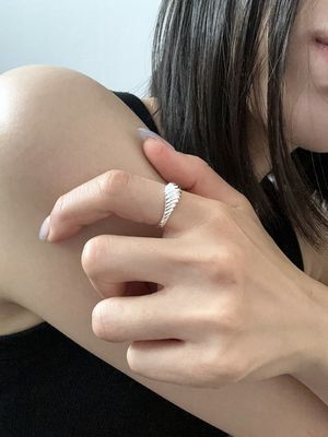 [925실버] 미니 크로아상 링