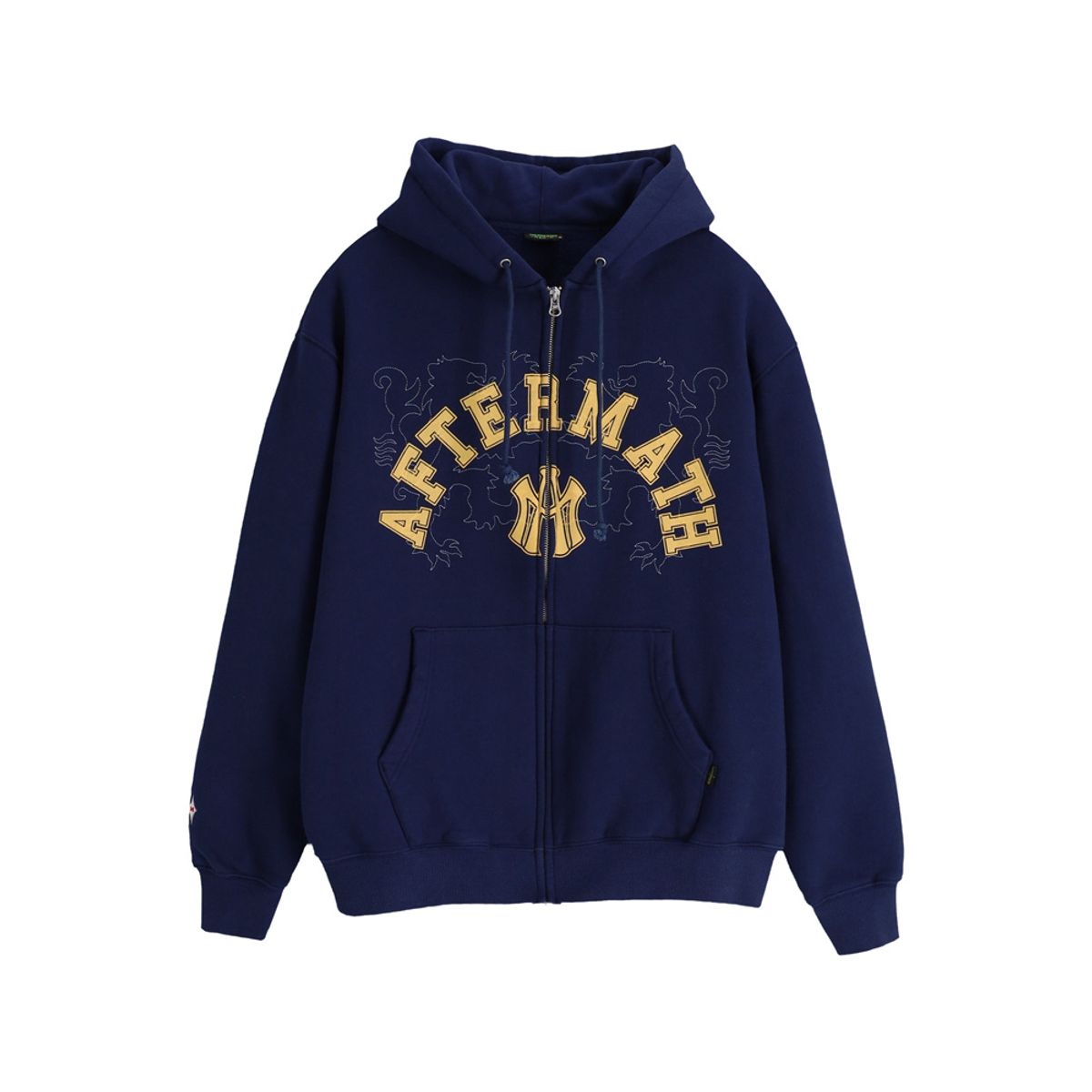 애프터매스(AFTERMATH) ATM LOGO ZIP HOODIE NAVY