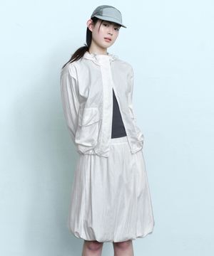 우먼즈 폴카 도트 윈드브레이커 재킷 [오프 화이트]