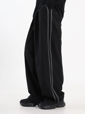 [겨울 ver.] 베이직 라인 나일론 스트링 팬츠 (블랙)