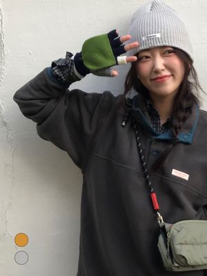 러스틱 핑거리스 장갑 (2color)