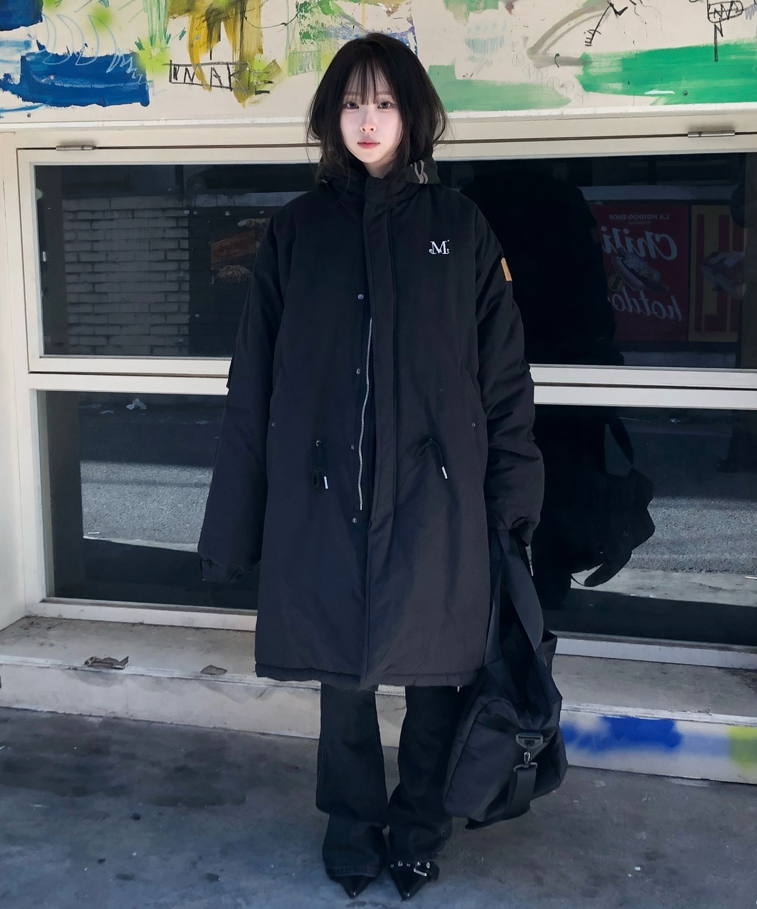 韓国ブランド✨ MUCENT ムセント ダウンジャケット ブラックM ブラック