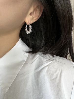 [925실버]스프링 이펙트 이어링