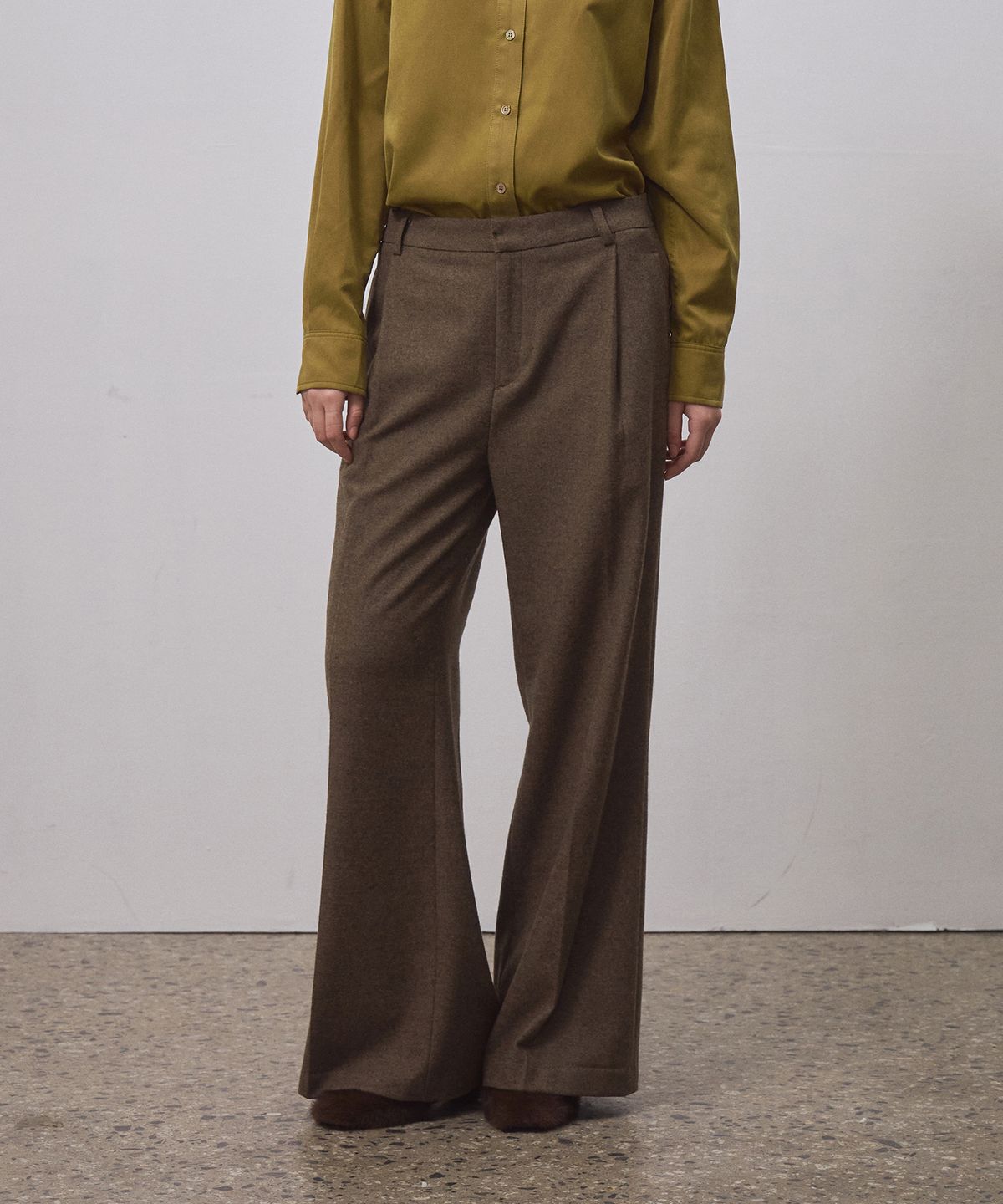 호와스(HOWUS) 90s WOOL PANTS (KHAKI BEIGE)