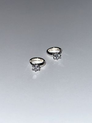 [925실버] 타이니 크리스탈 이어링