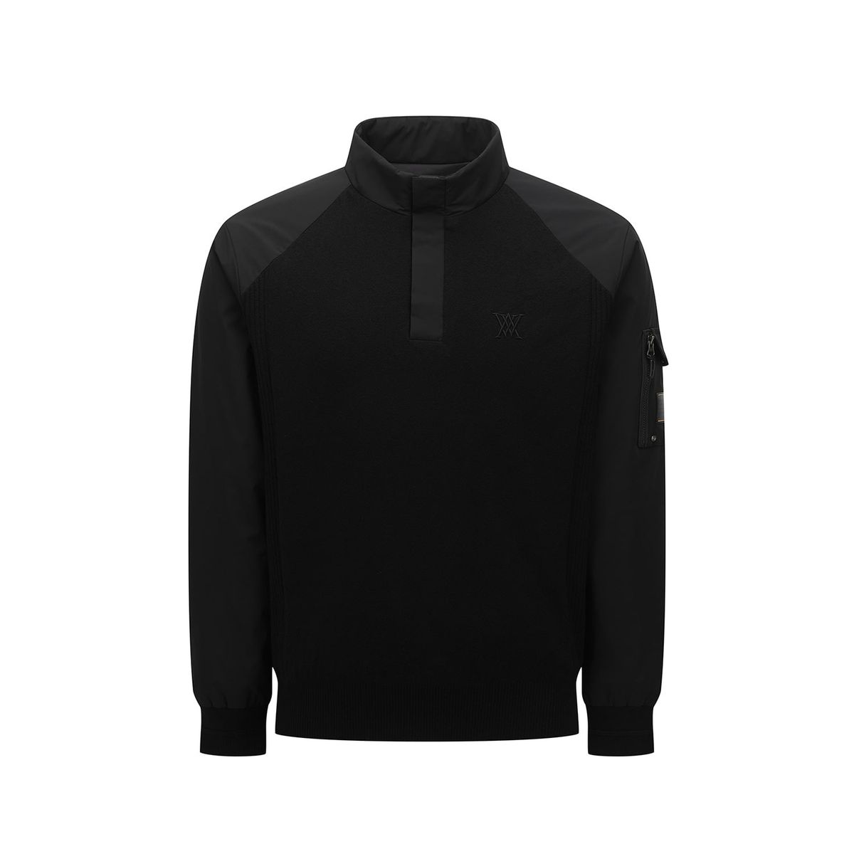 어뉴골프(ANEW GOLF) M PERFORMANCE WIND BLOCK HYBRID PULLOVER_BK