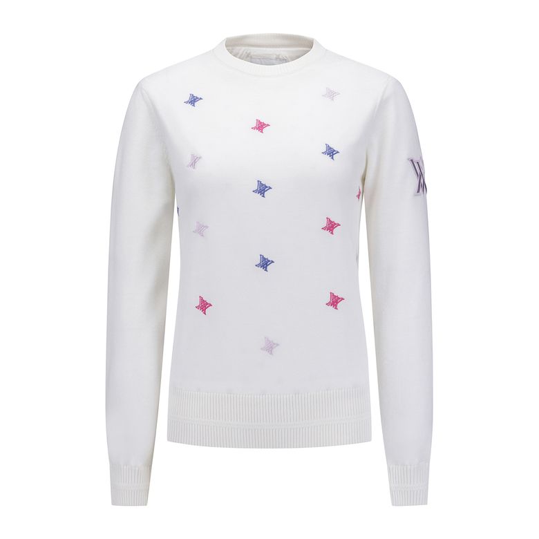 W LOGO PATTERN WIND BLOCK PULLOVER_IV