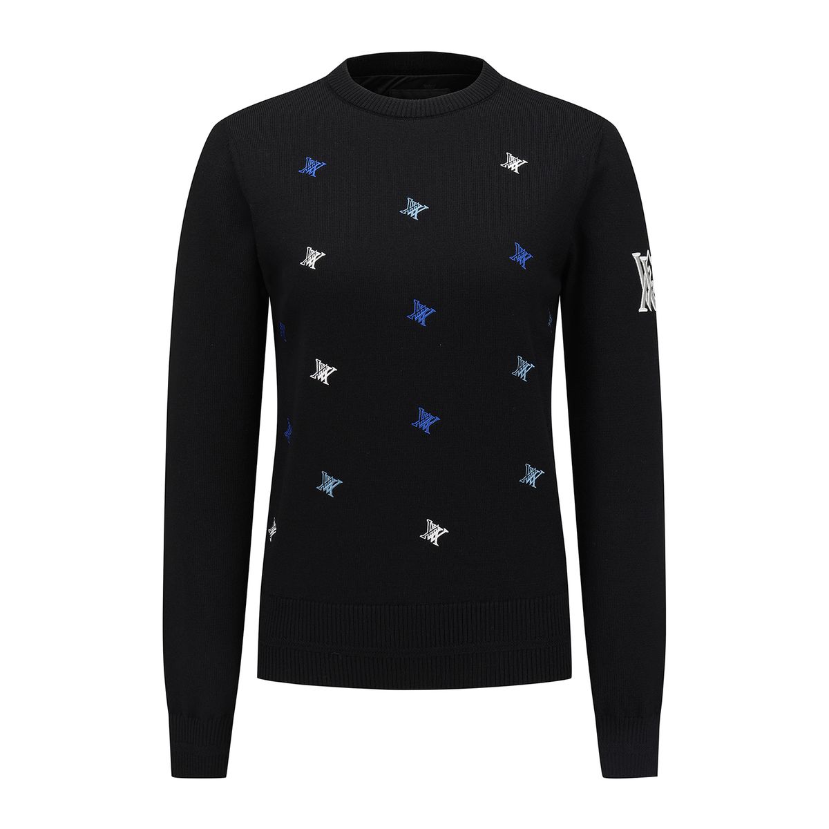 어뉴골프(ANEW GOLF) W LOGO PATTERN WIND BLOCK PULLOVER_BK
