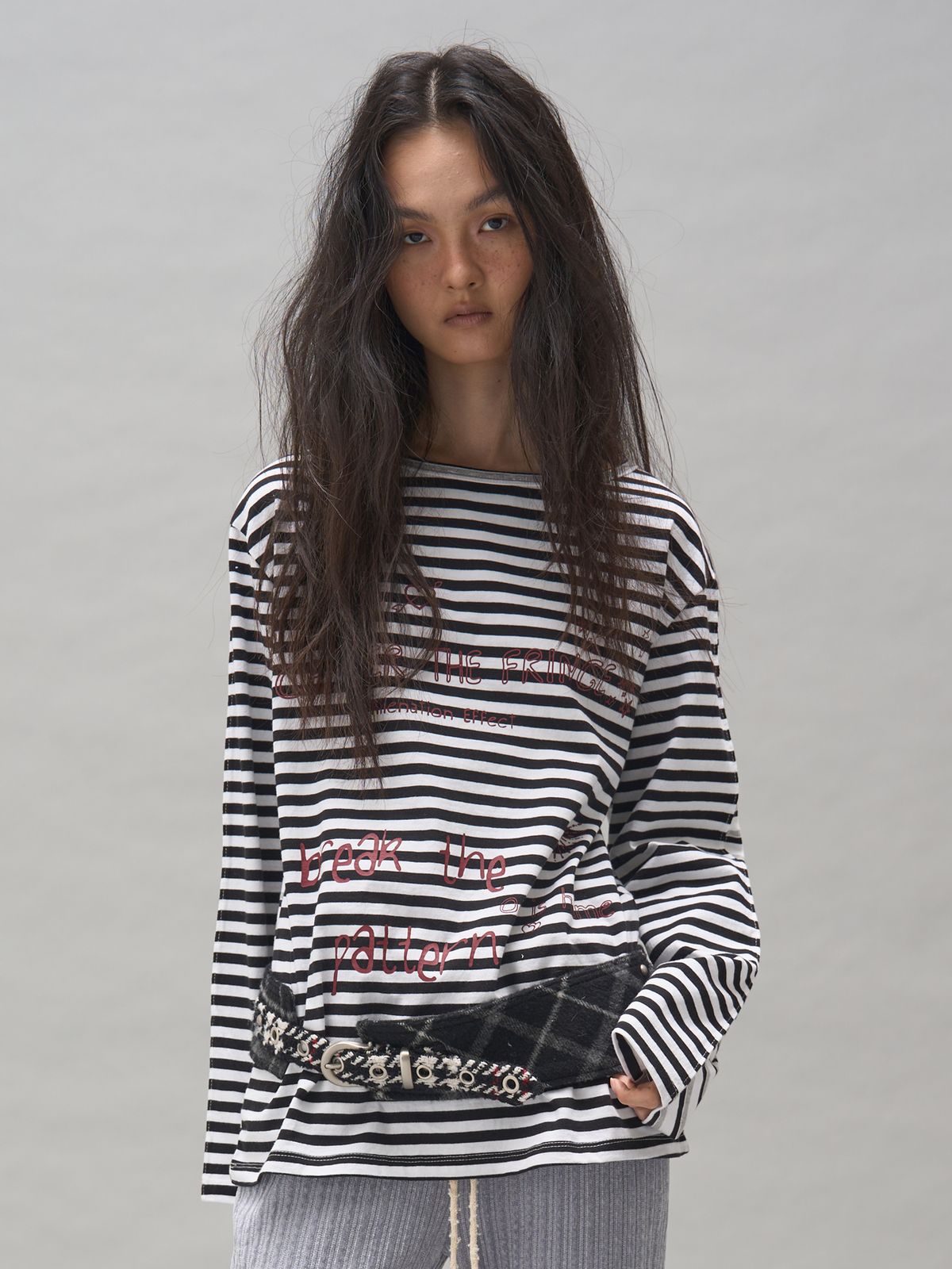 솜속(SOMSOC) HEIDI STRIPE LONG SLEEVE_WHITE