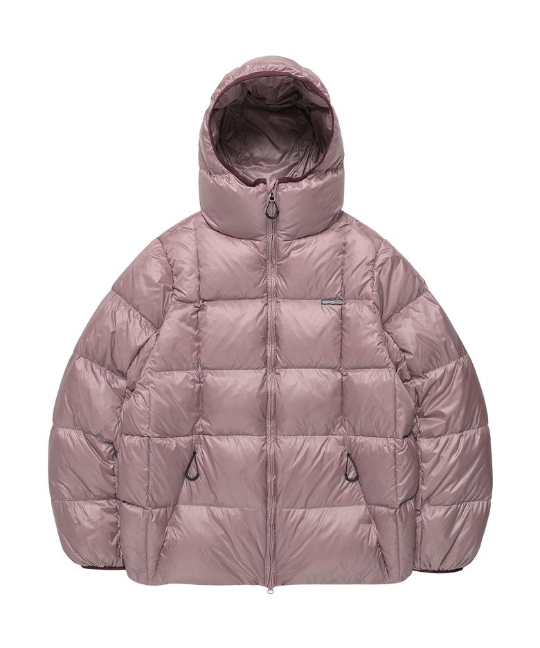 HOODED DUCK DOWN JACKET PINK