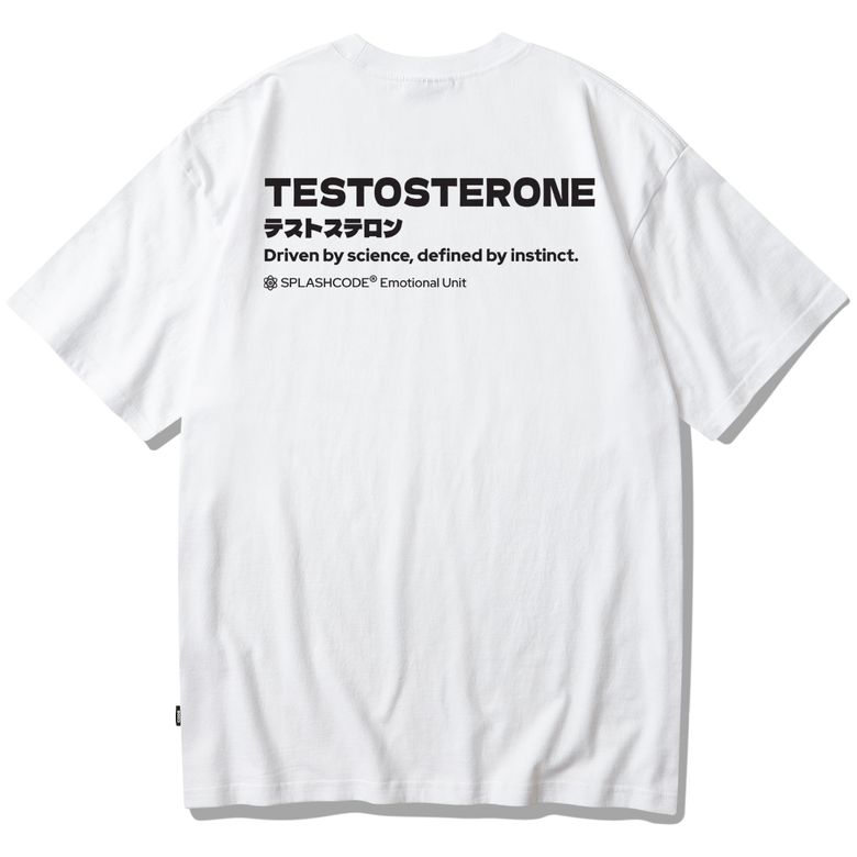 반팔 티셔츠 화이트 - 테토(Testosterone)