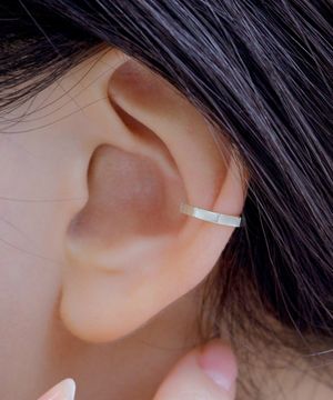 925실버 무광 이어커프 귀걸이 에또/ Etto