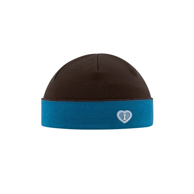 Twin key beanie - Teal brown (트윈 키 비니 틸 브라운)