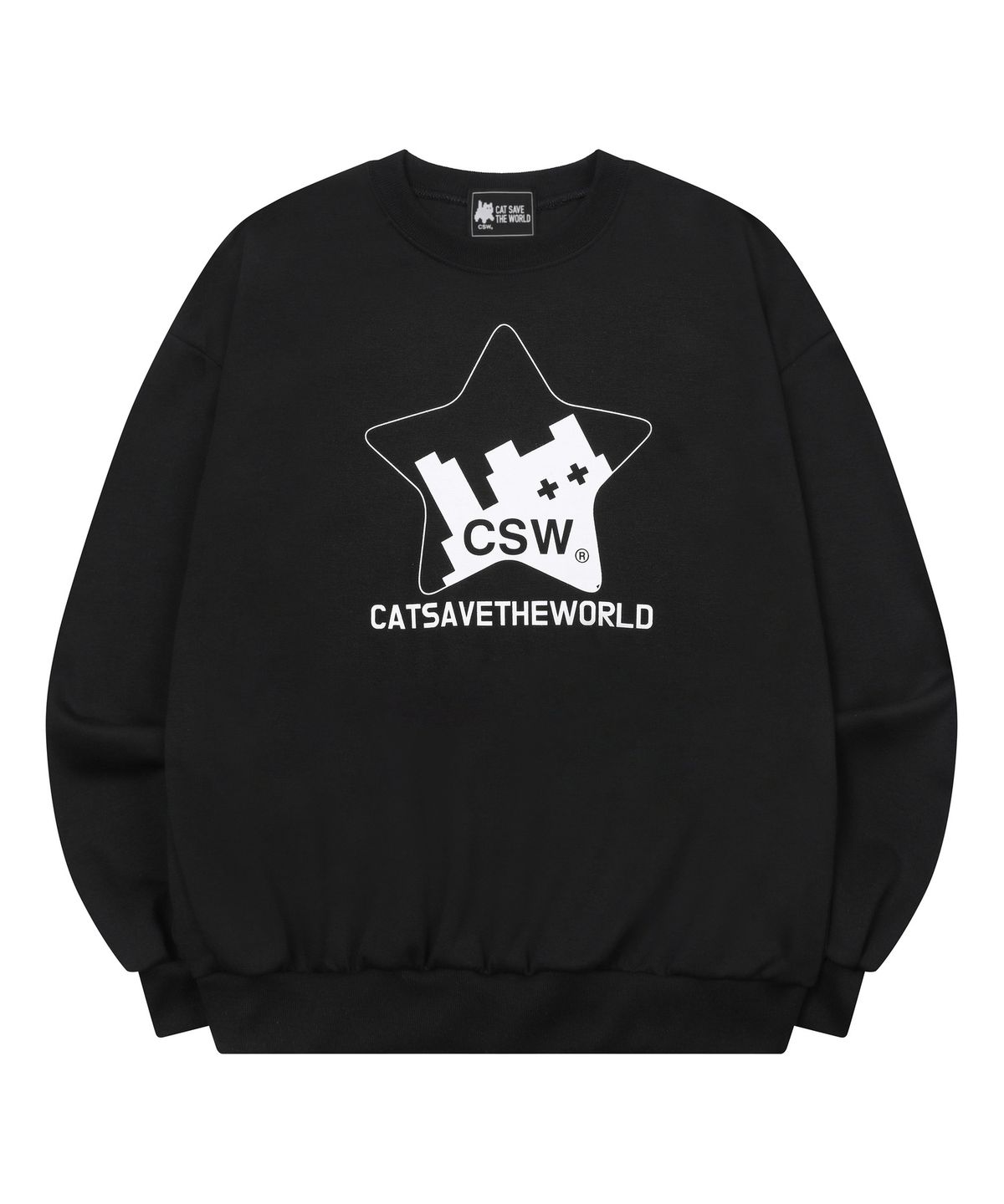 캣세이브더월드(CATSAVETHEWORLD) 모에 캣 인 스타 맨투맨