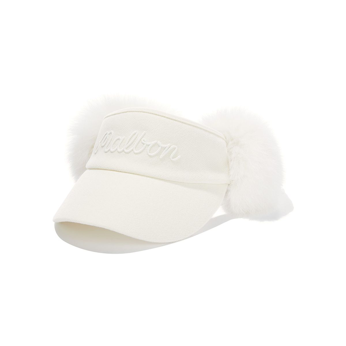 말본 골프(MALBON GOLF) 탈착 퍼 이어머프 바이저 IVORY (WOMAN)