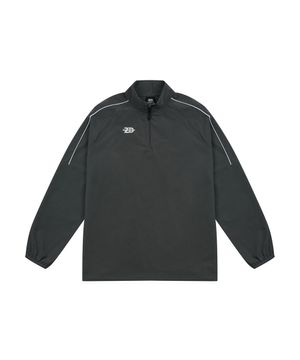 ZD 라이트 우븐 쉘 하프집업 [다크그레이]