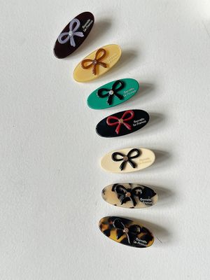 걸리 리본 헤어 핀 (7컬러)