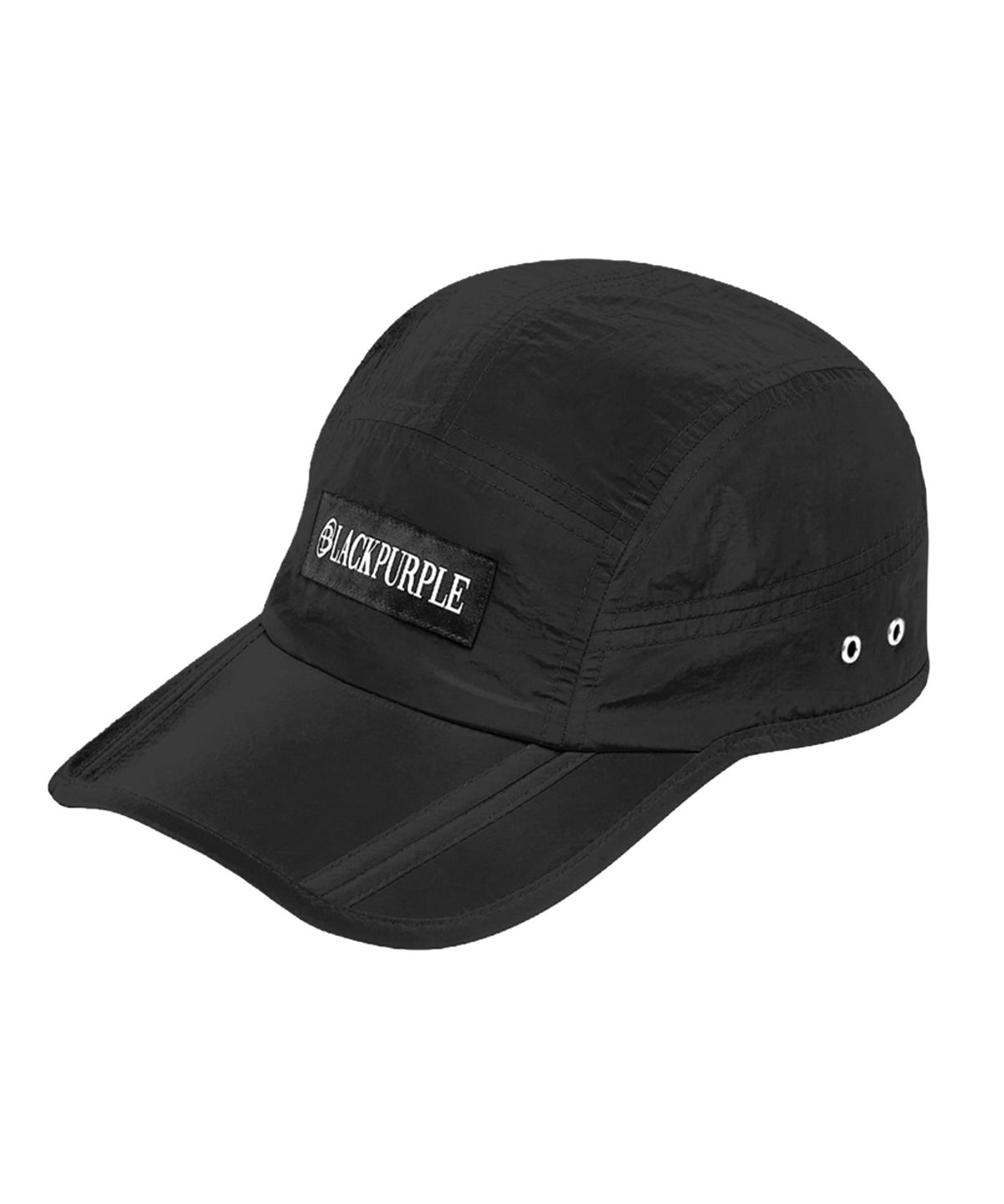 블랙 퍼플(BLACK PURPLE) 러너스 바이저 캡 Runner’s Visor Cap_Black