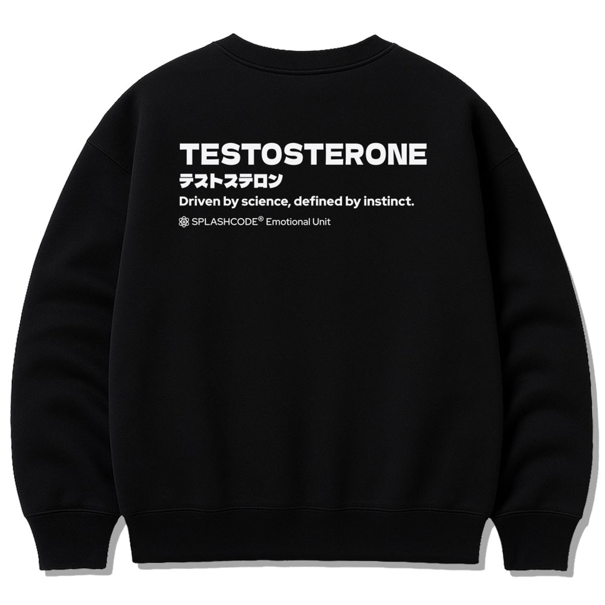스플래시코드(SPLASHCODE) 헤비 크루넥 맨투맨 블랙 - 테토(Testosterone)