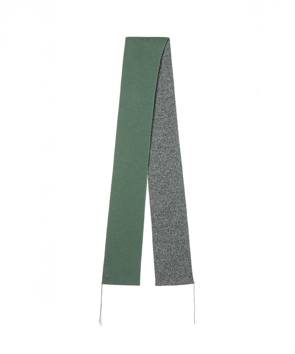 솔티페블(SALTY PEBBLE) BOKASHI WOOL COMBI MUFFLER [GREY]