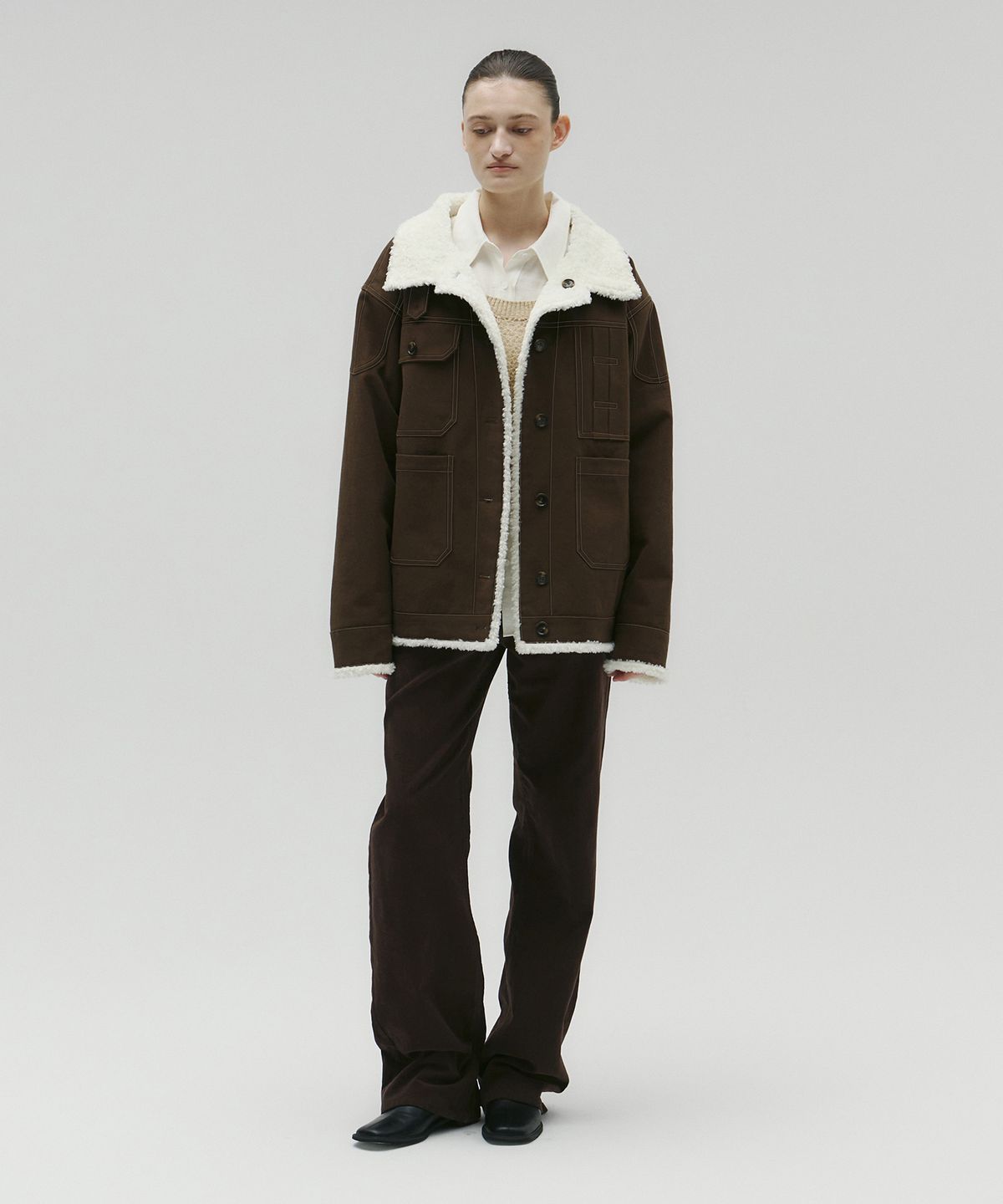 솔티페블(SALTY PEBBLE) REVERSIBLE CATION MUSTANG [BROWN]