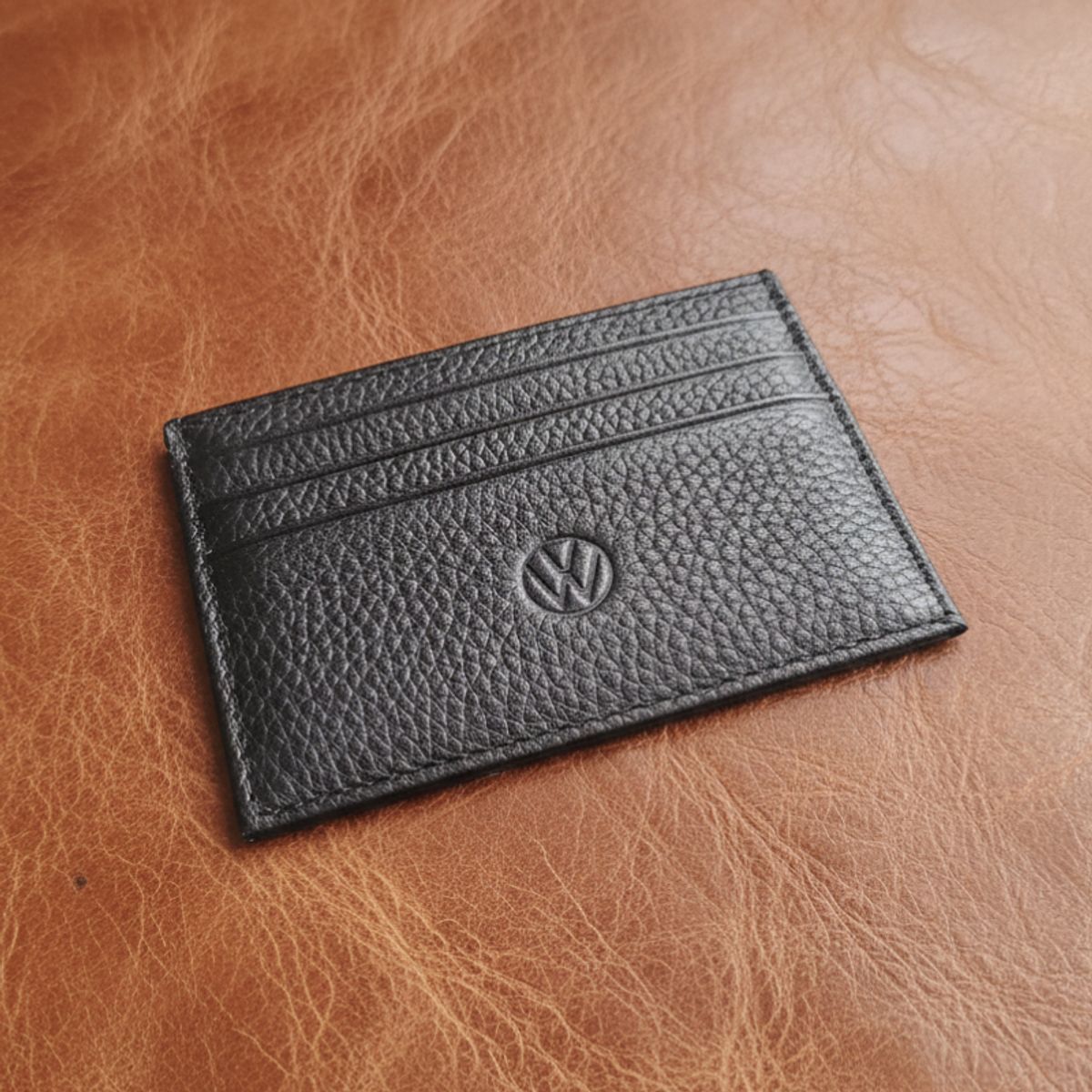 폭스바겐 와치(VOLKSVAGEN WATCH) 폭스바겐 천연소가죽 카드지갑 블랙 브라운 택1