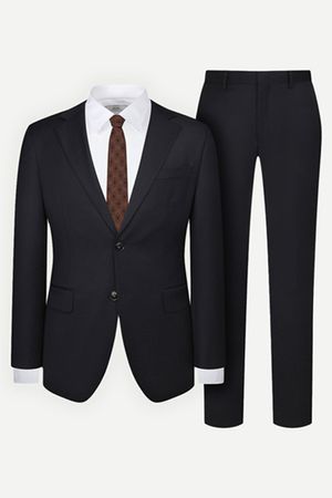 울 솔리드 투 웨이 스트레치 수트 네이비 EBEFJA002NY_EBEFPA102NY