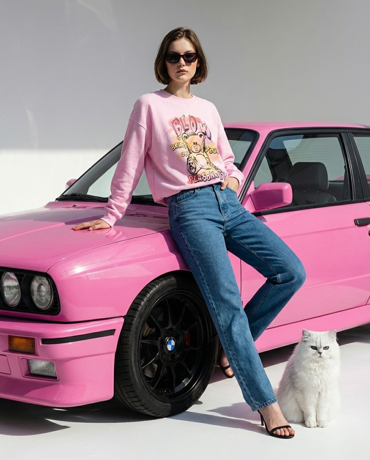 블로우(BLOW) BEAR GRAPHIC ART SWEATSHIRT
