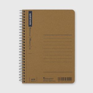 N239 미니노트 크라프트 커버 A6 룰드