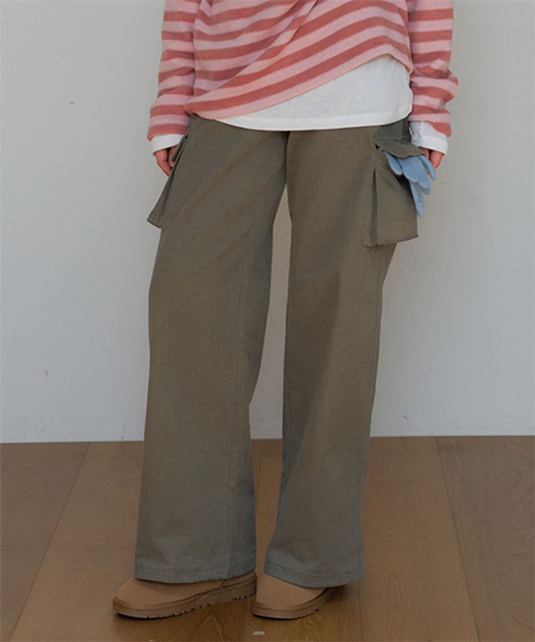 Indear Button Cargo Pants