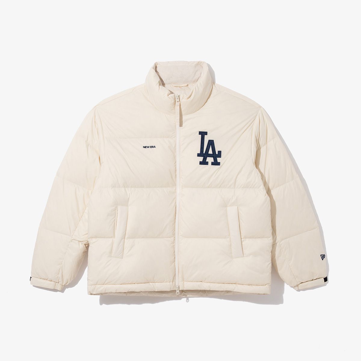 뉴에라(NEW ERA) MLB LA 다저스 푸퍼 다운 재킷 아이보리 14742025