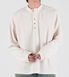 버티컬 엠보 자카드 헨리넥 셔츠 (아이보리)