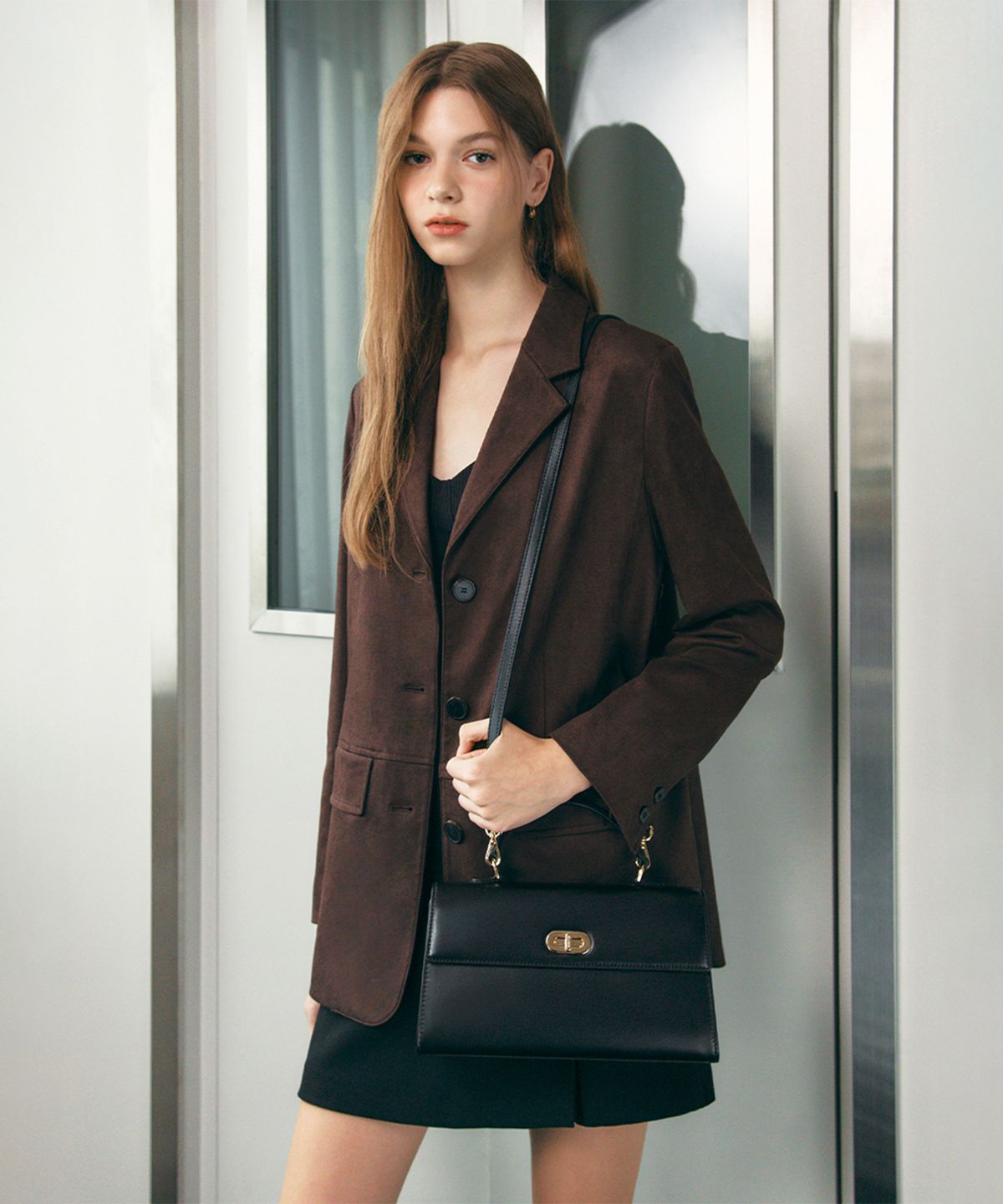 끌라베(CLAVE) 레나 블랙 토트백 (LENA  Black Tote Bag)