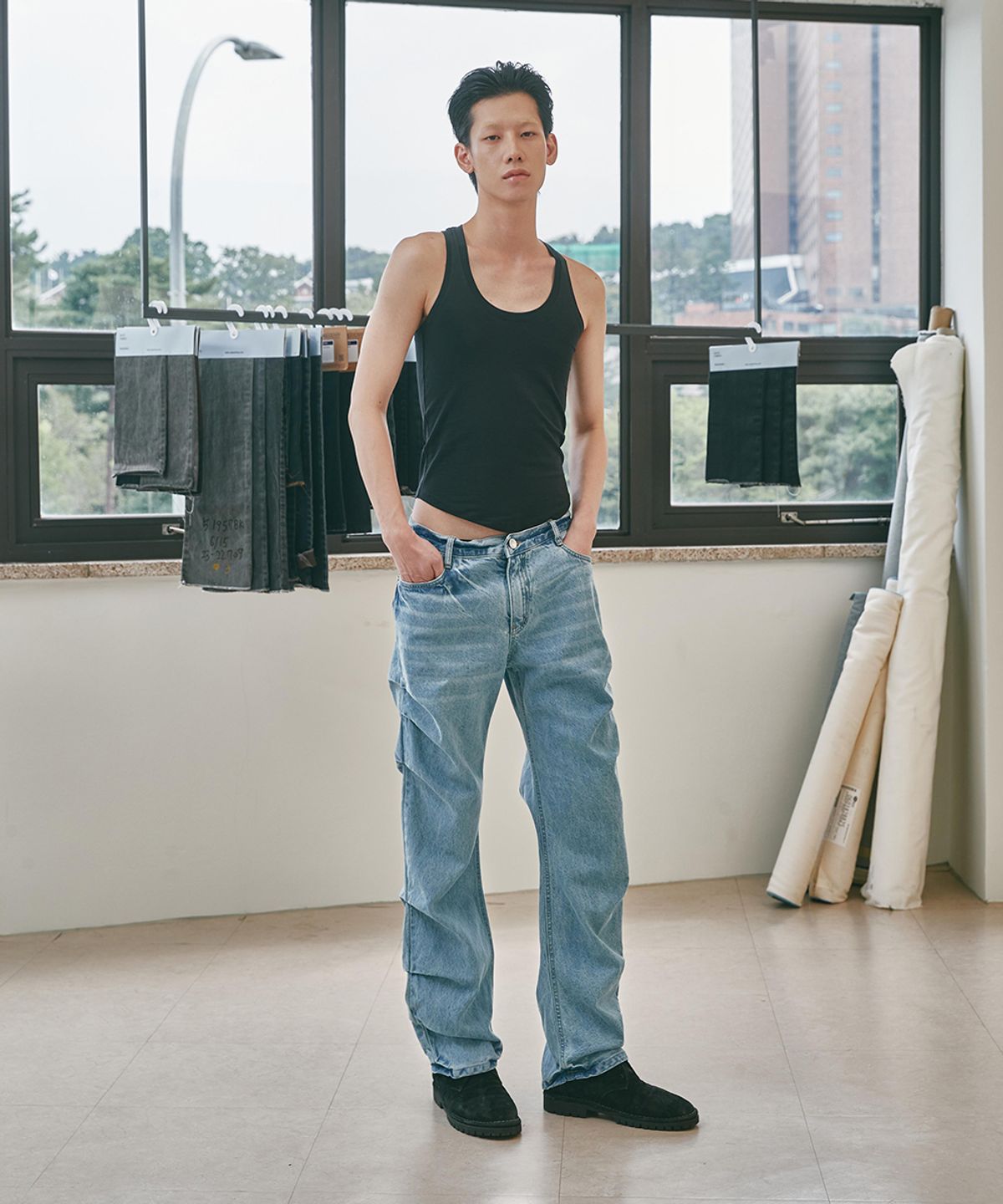 세븐틴엔드(17END) M 007 SIX TUCKS JEANS