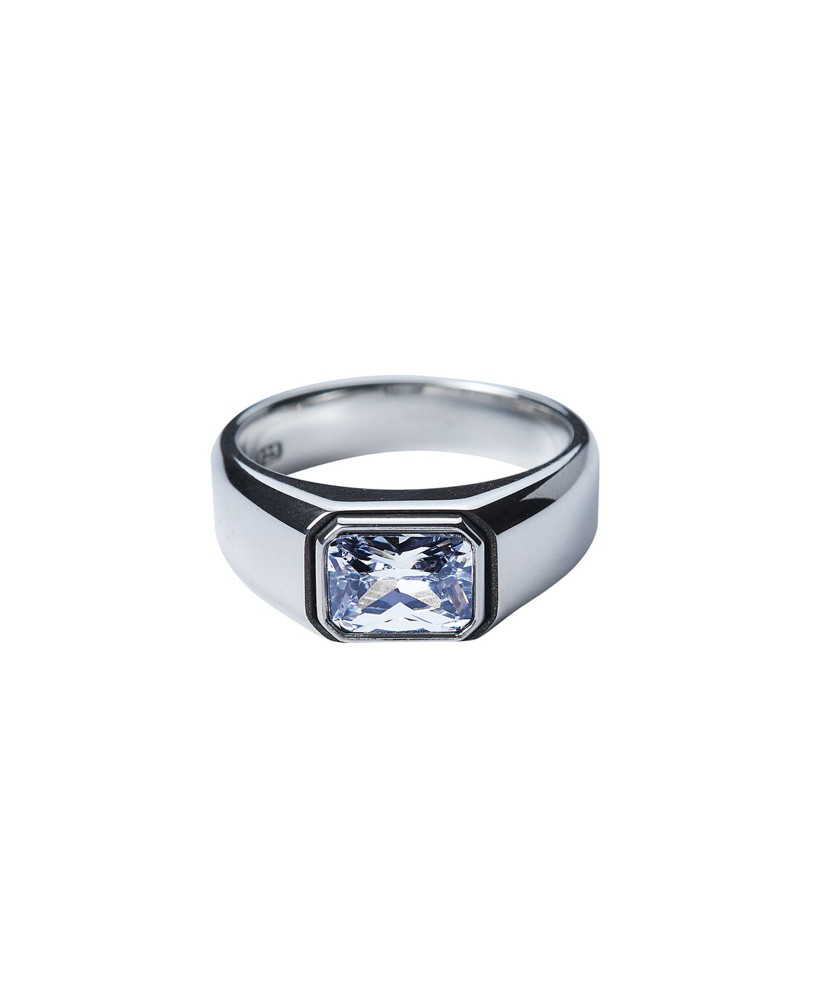 스팅925(STING925) Emerald Cut Signet Ring