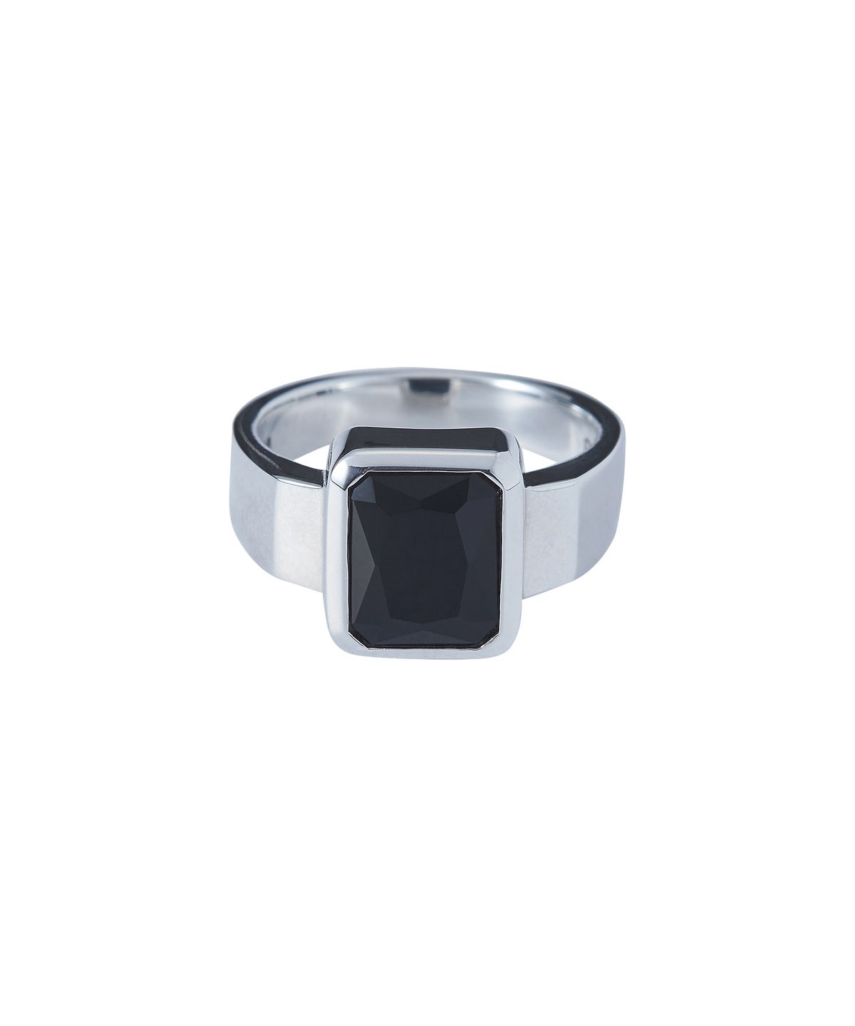 스팅925(STING925) Black Emerald Cut Ring