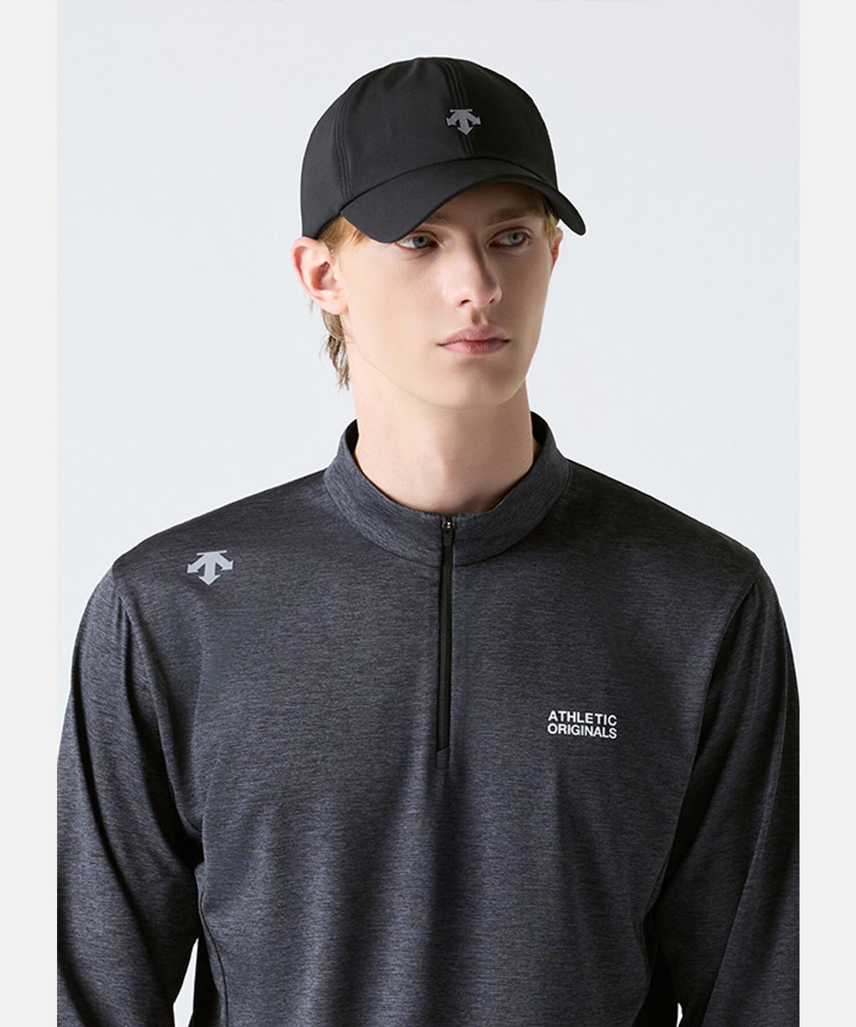 데상트(DESCENTE) 러닝 볼캡 블랙 SR123RCP10