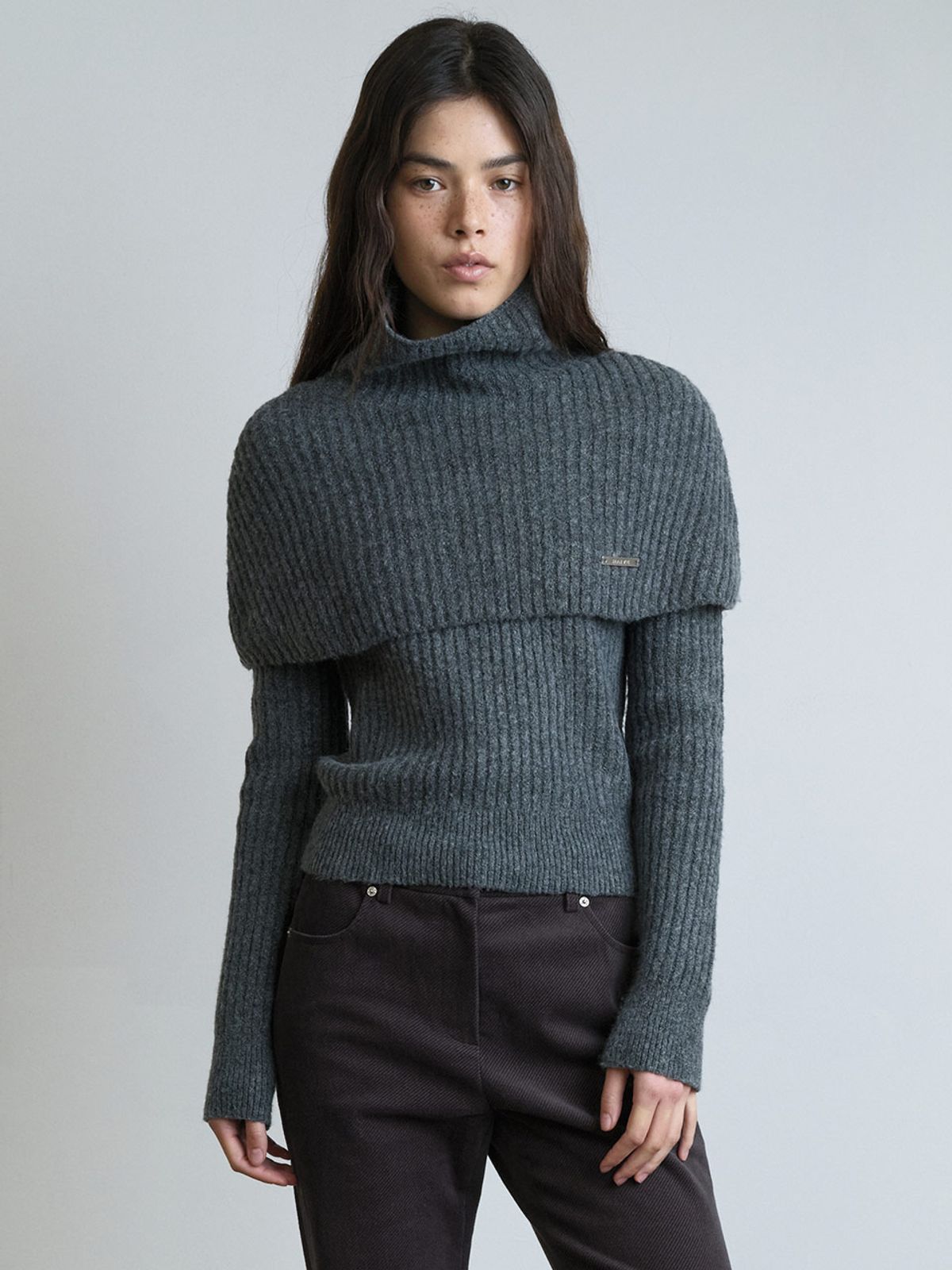 레이브(RAIVE) Turtle-neck Warmer Set Knit VK5WP294_2color