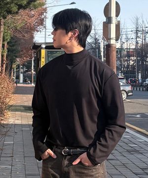 베이직 모크넥 하프 폴라 니트 3 Color [ULZK_0009]