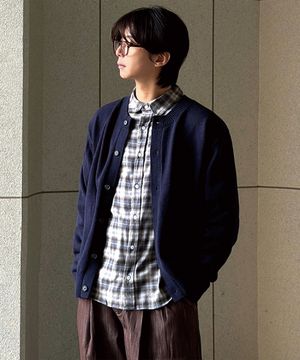 베이직 니트 버튼 라운드넥 가디건 4 Color [ULZG_0001]