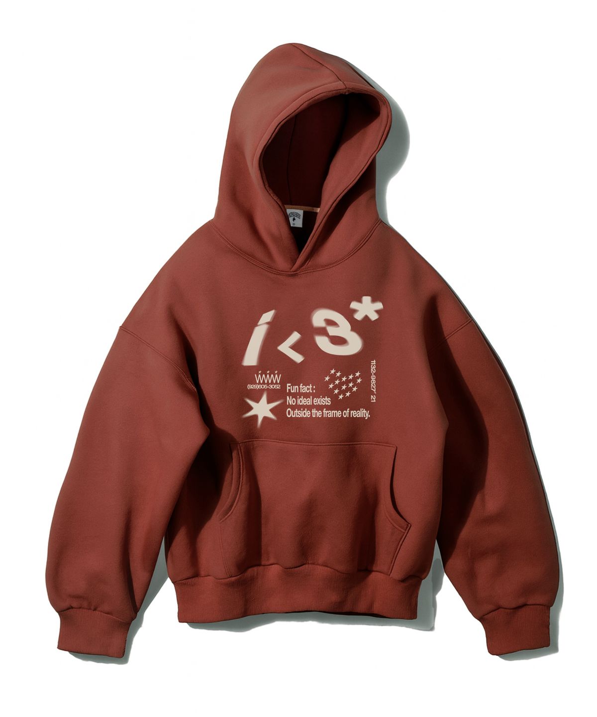 엑서사이즈(EXERCISE) i-3 HOODIE_BURGUNDY
